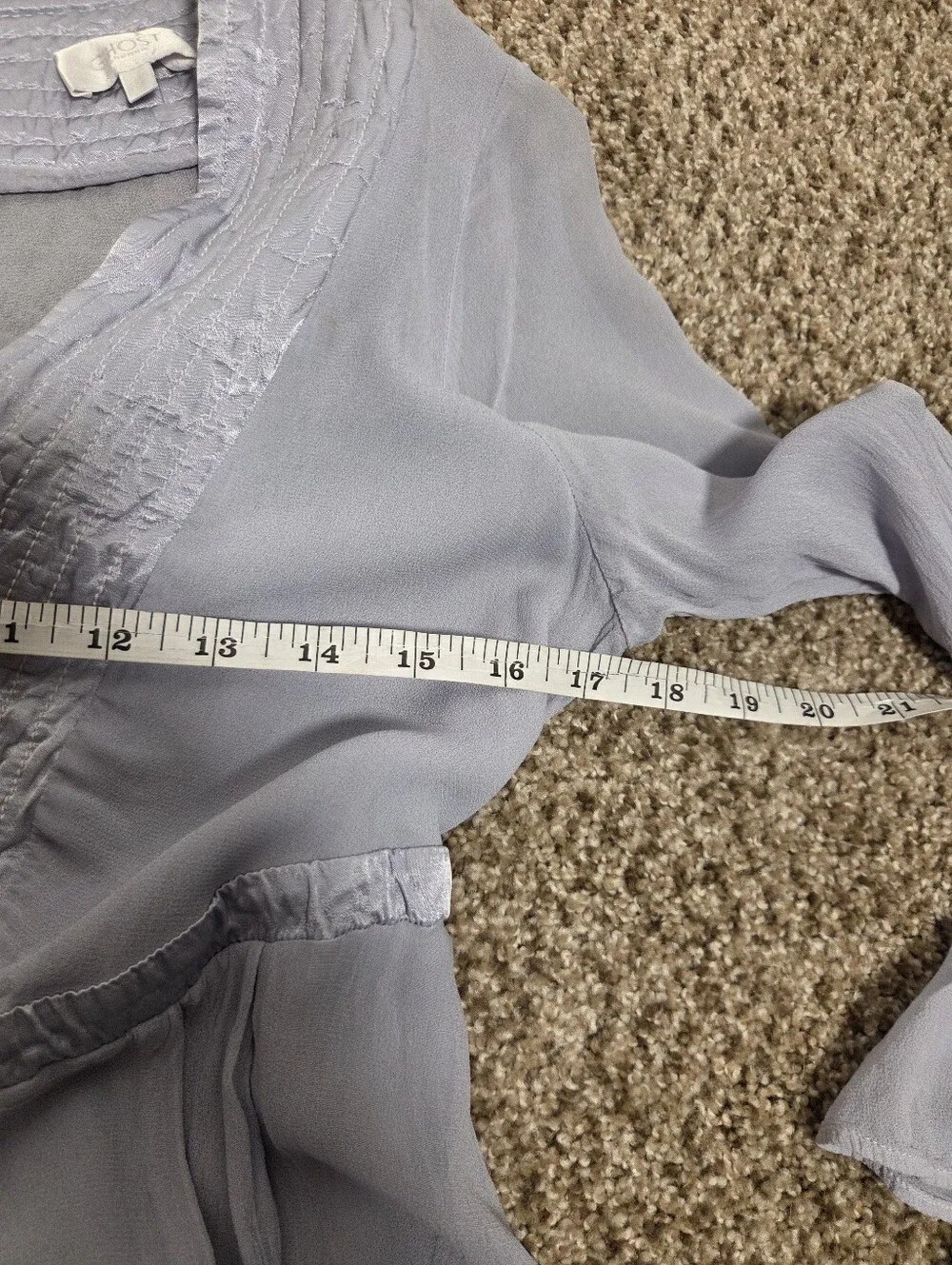 Anthropologie Ghost London Ethereal Corset Baby Doll Dress Bell Sleeves Small - Picture 7 of 10